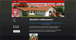 Desktop Screenshot of ffw-arbing.de