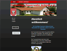 Tablet Screenshot of ffw-arbing.de